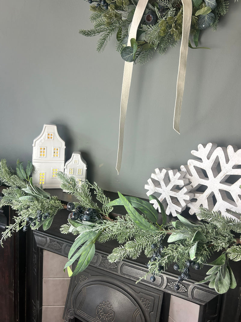 Blueberry and foliage garland 150cm