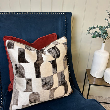 Paul Moneypenny Chillpill Chocolate brown Cushion 43cm