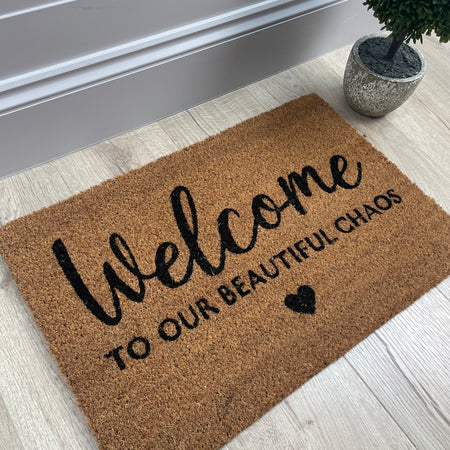 Welcome to our beautiful chaos door mat rug 60x40