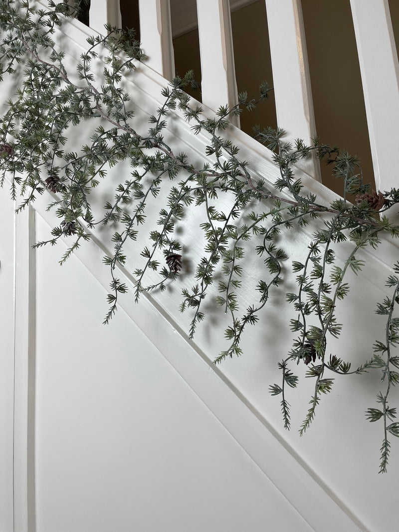 Thick Pine cone full long hanging garland 180cm