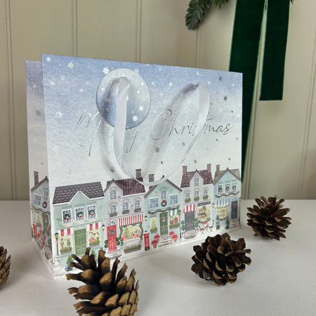 Merry Christmas paper gift bag 19x23cm