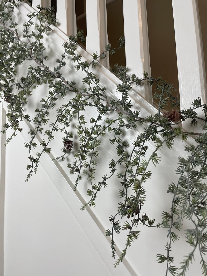 Thick Pine cone full long hanging garland 180cm