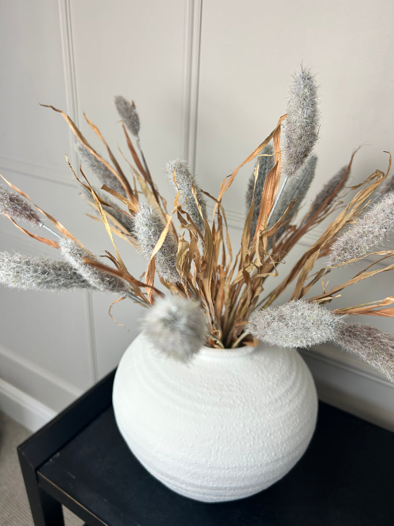 Bunny tail reed spray grey 60cm