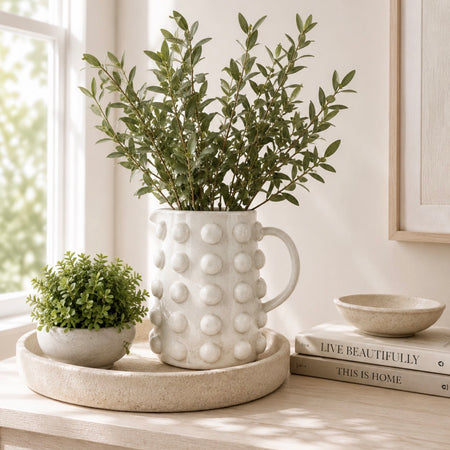 Cream bobble jug
