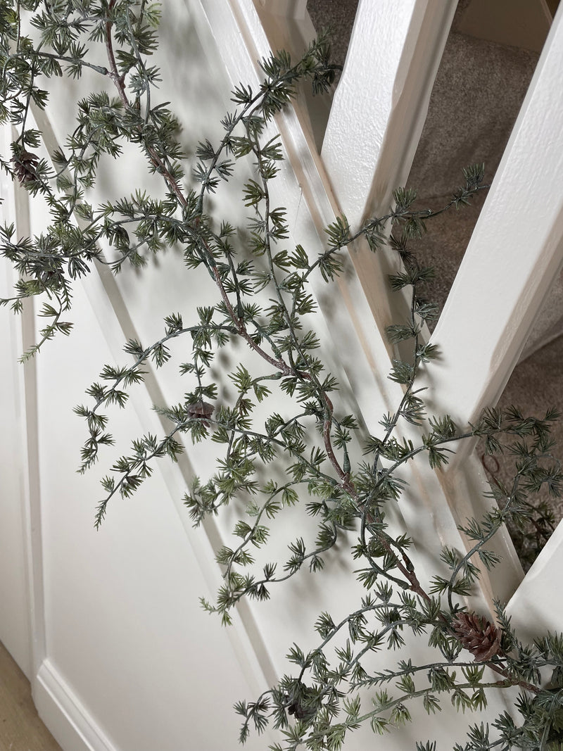 Thick Pine cone full long hanging garland 180cm