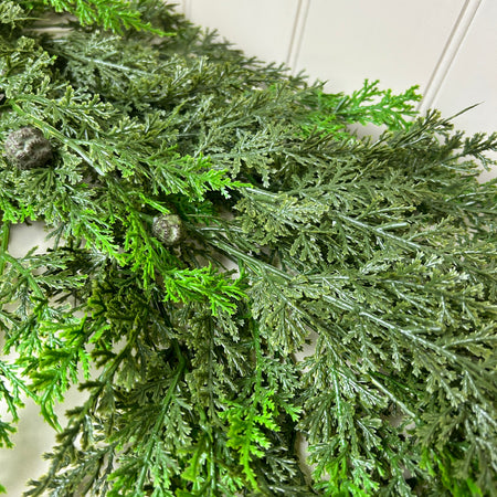 185cm cedar full real feel garland with seeds 6ft