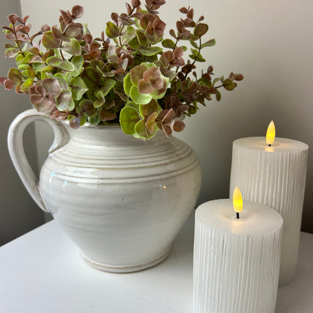 Reactive glazed chunky jug