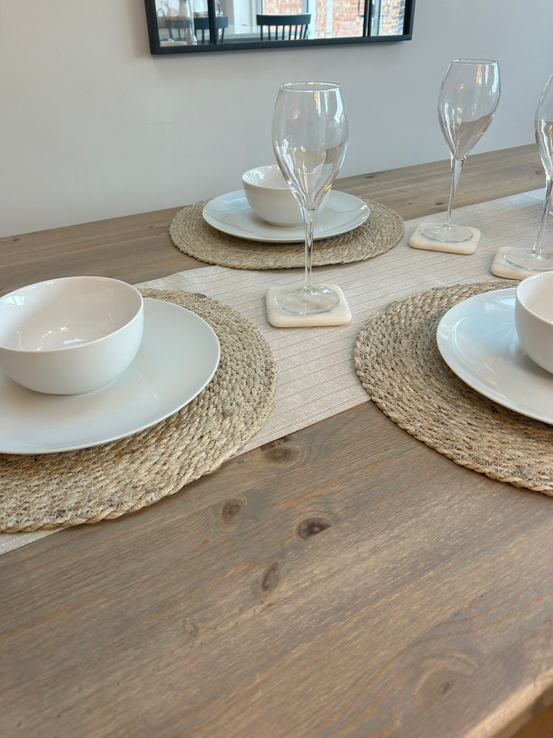 Set of 4 jute round placemats