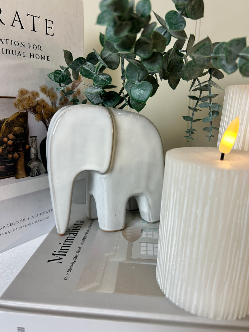 White Conch Shell Planter Pot