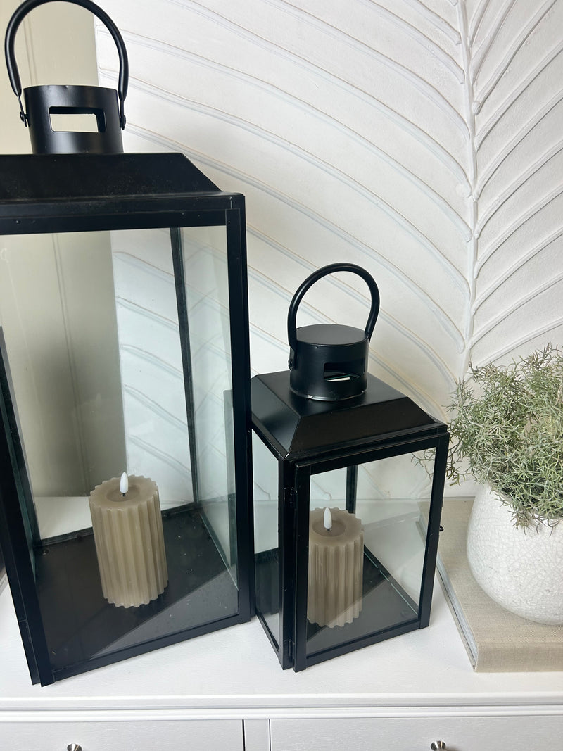 Black metal lanterns 4 sizes