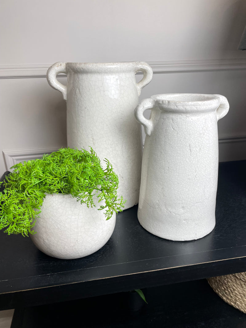 Ravello Crackle Glaze Plant Pot medium & large