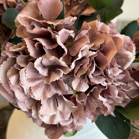 Vintage Mauve Ruffle French Hydrangea