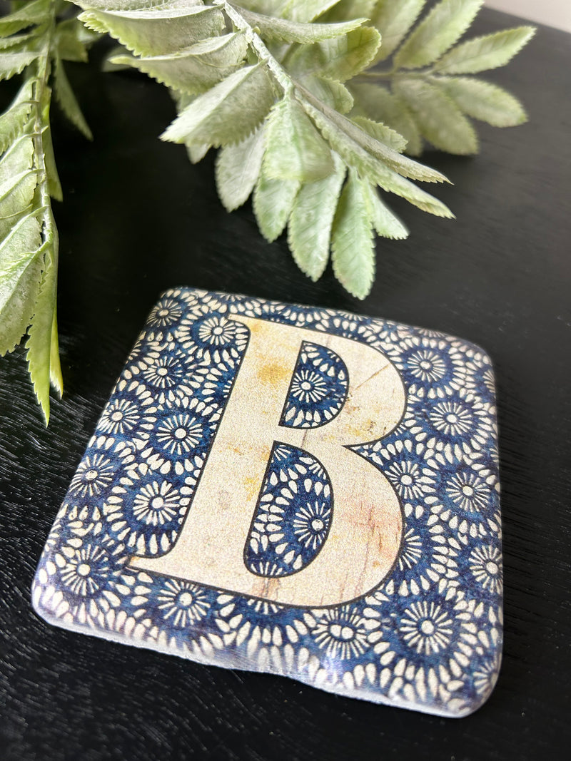 Alphabet drink resin coasters