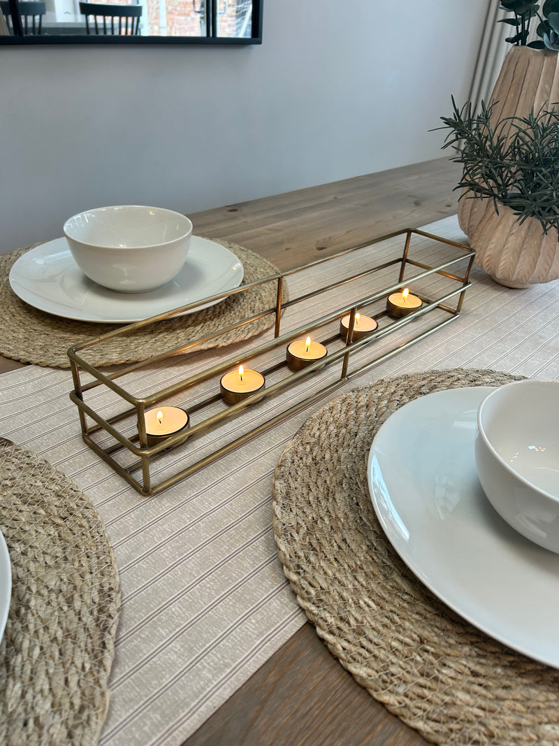 Set of 4 jute round placemats