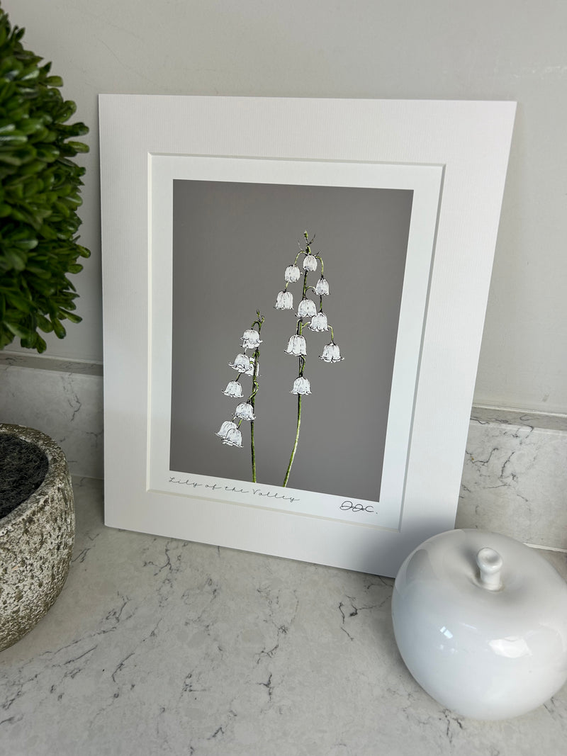 Beautiful mounted floral prints 4 styles