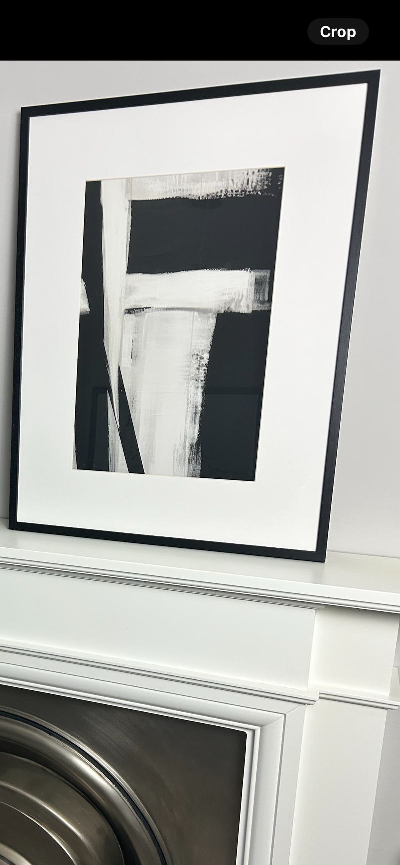 Set of two Monochrome frame frame mounted Graphic Serenity pictures