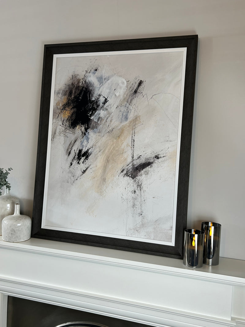 Abstract sketch lines framed picture  90x70