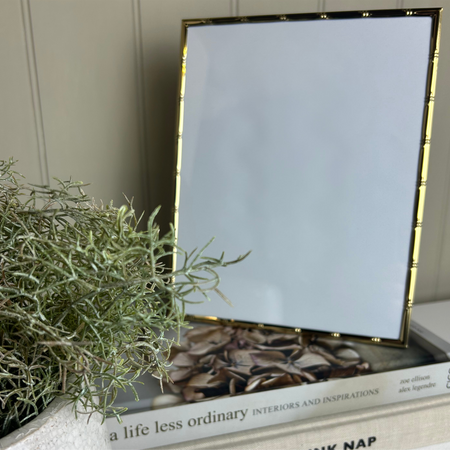 Bamboo Effect Gold Photo Frame 5x7