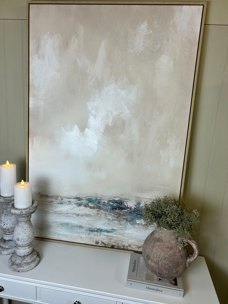 Veydra large framed hand painted canvas picture art