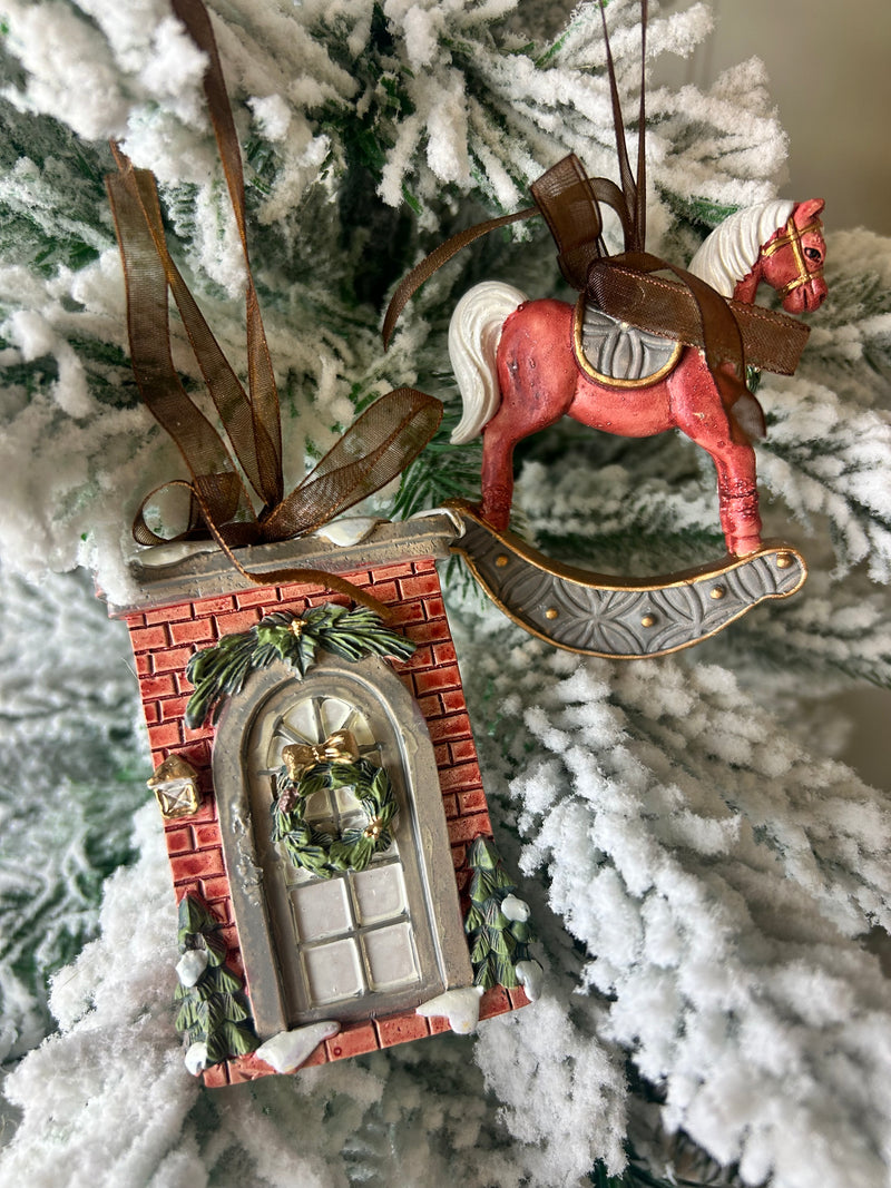 Traditional Hanging Decorations, 2 Styles door house rocking horse