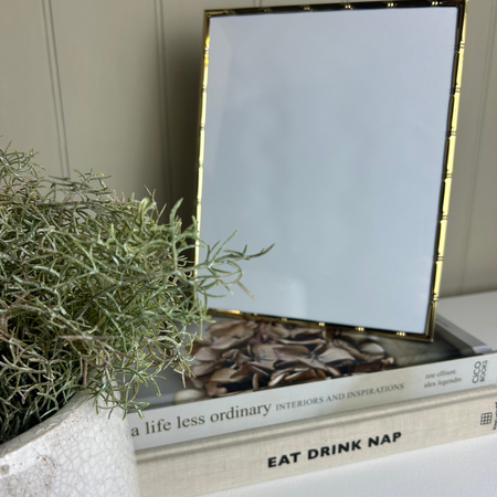 Bamboo Effect Gold Photo Frame 5x7