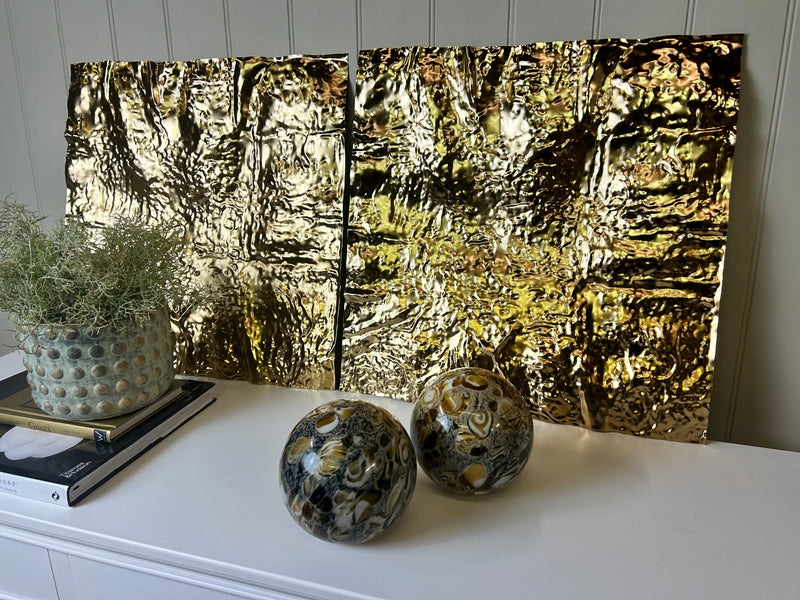 Brown speckled orb ball 13cm