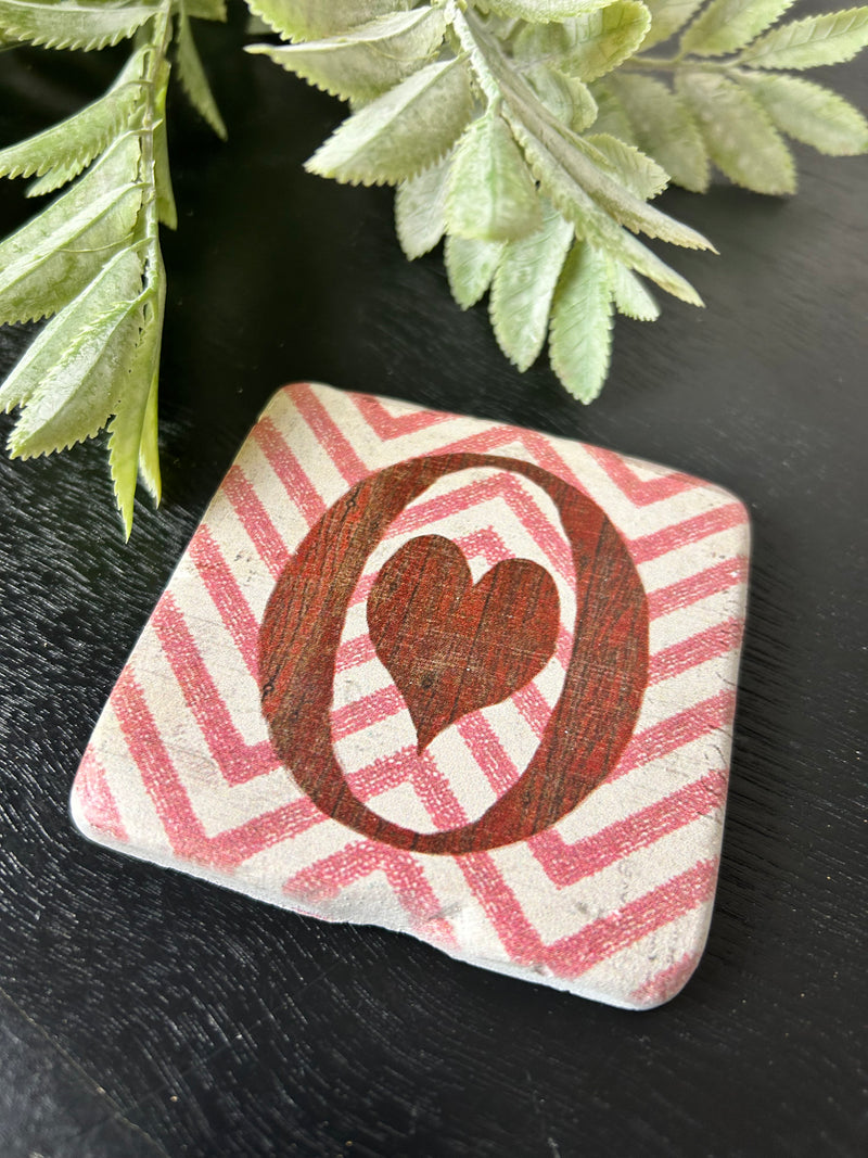 Alphabet drink resin coasters