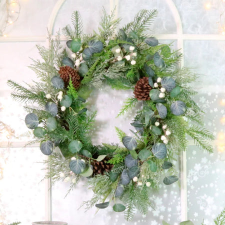 Woodland forest foliage wreath 65cm