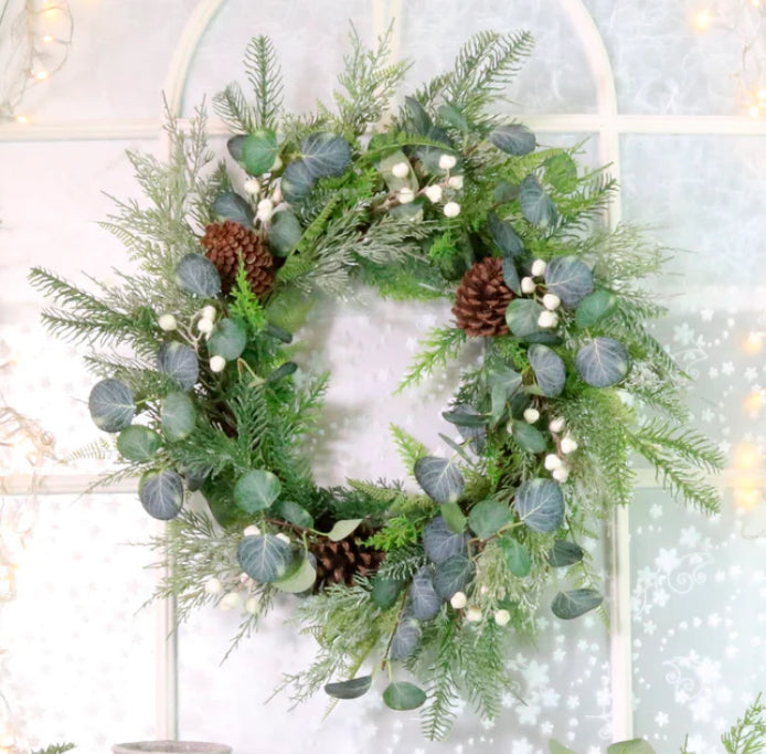 Woodland forest foliage wreath 65cm