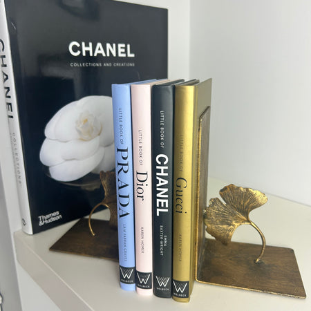 Gold Lotus Leaf Bookends