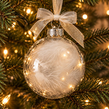 White feather hanging decoration