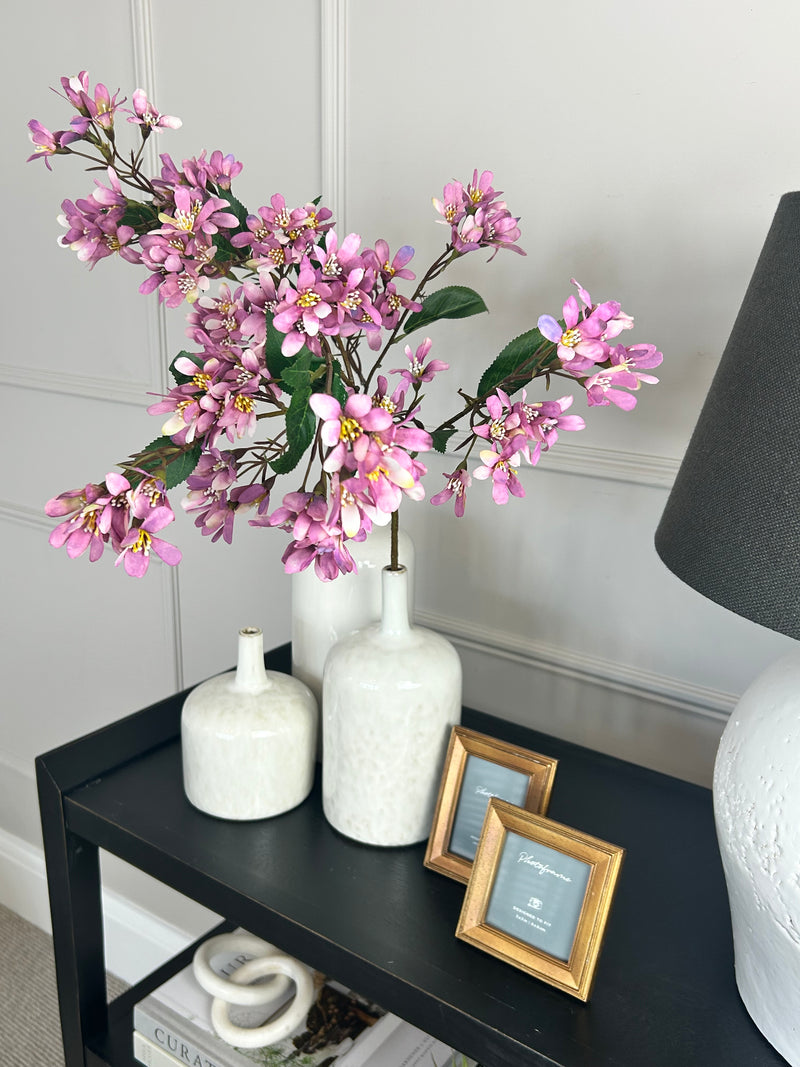 Lilac purple spring blossom stem spray 70cm