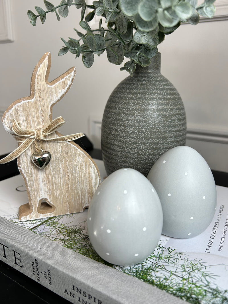 Set of two dotty eggs Easter