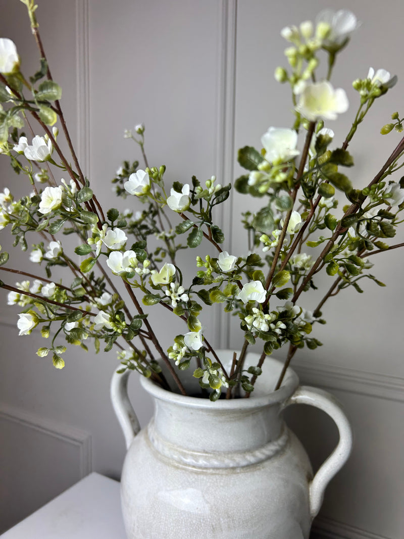 White wax flower stem 65cm