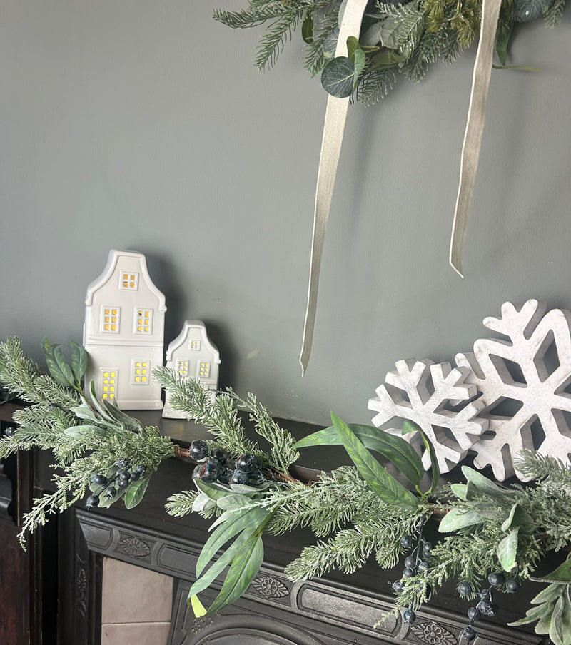 Blueberry and foliage garland 150cm