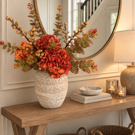 Premium dried look orange autumn arrangement