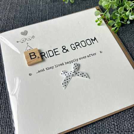 Bride & Groom Wedding Day Card