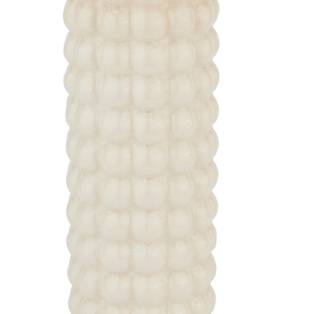 Cream bobble tall ceramic vase