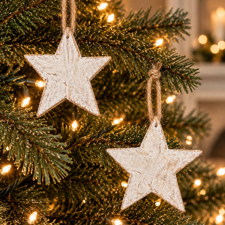Set of two rustic stars