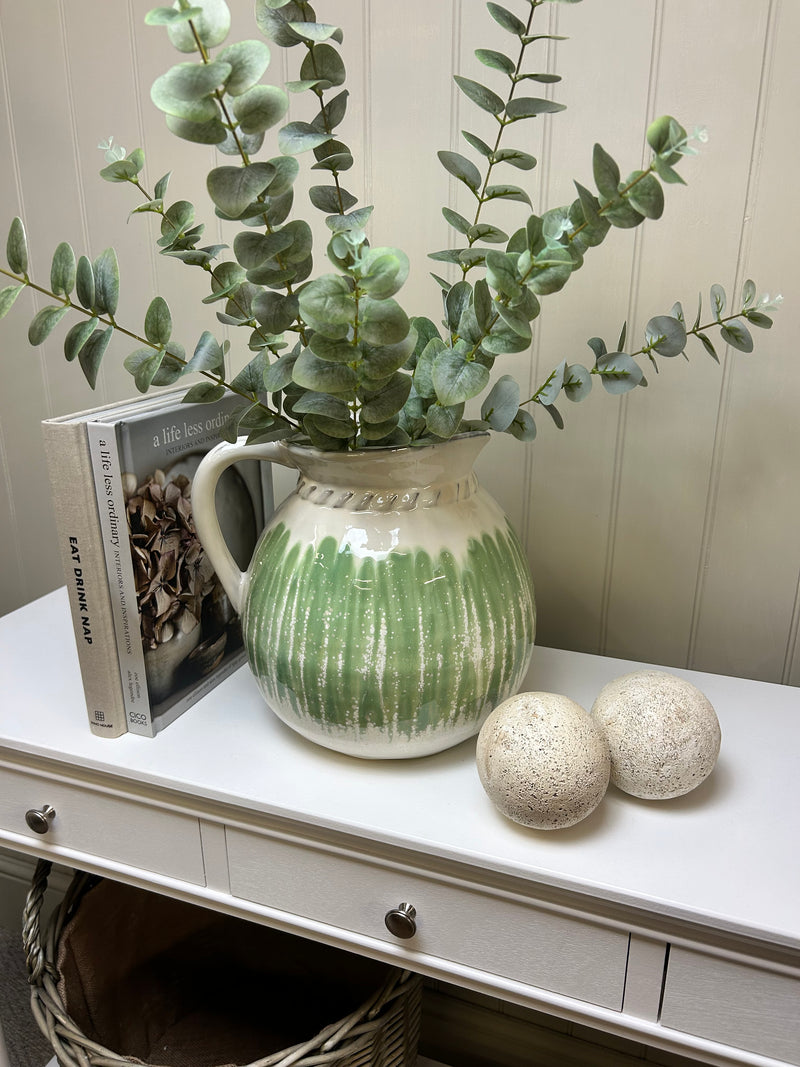 Huge coral white vase