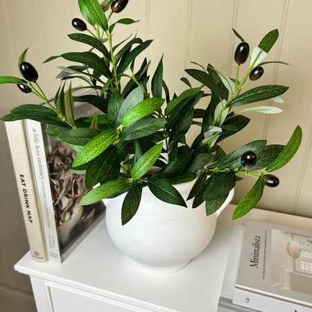 Olive stem spray shorter stem 45cm