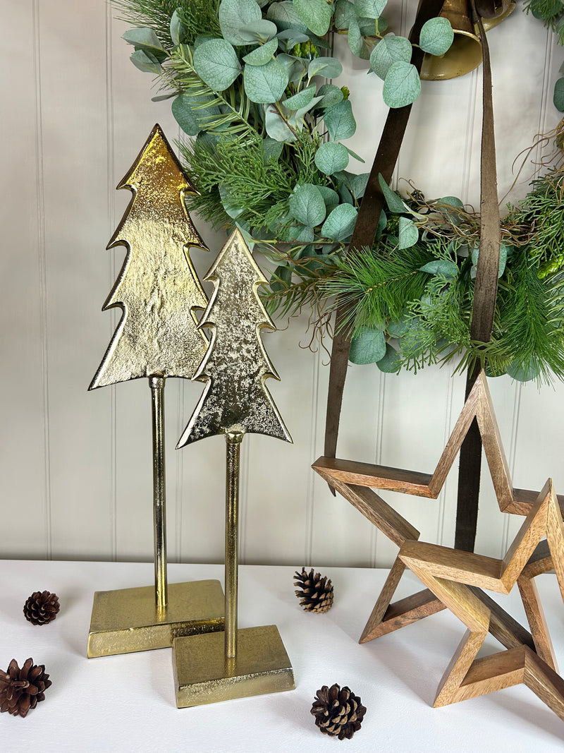 Tall metal gold tree 2 sizes