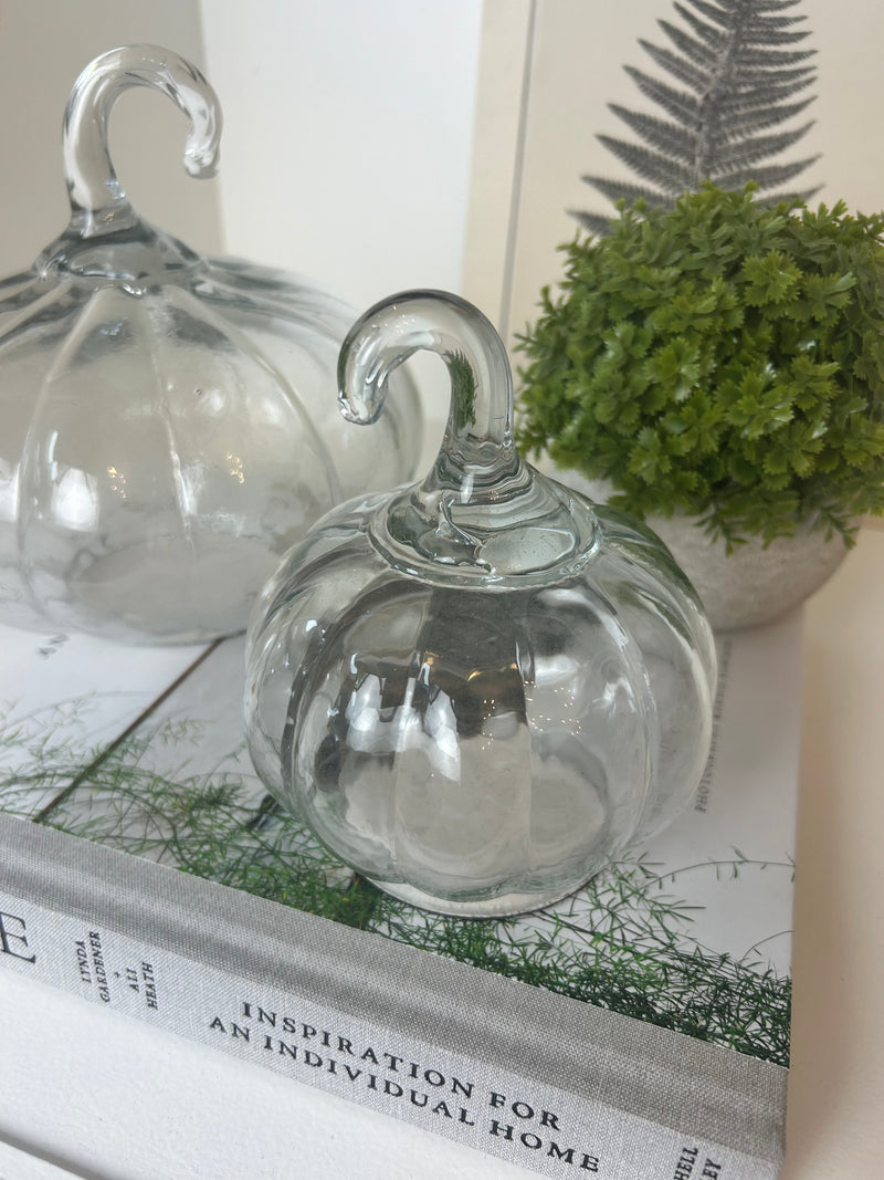 Glass pumpkin 2 sizes