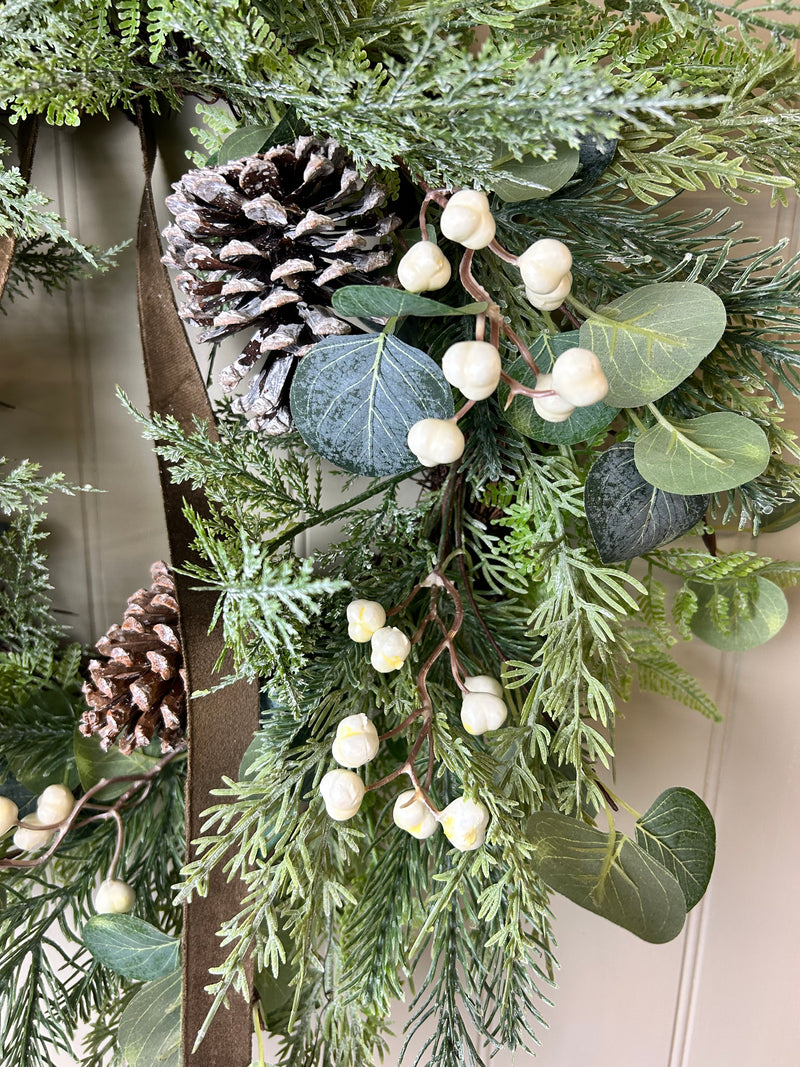 Woodland forest foliage wreath 65cm