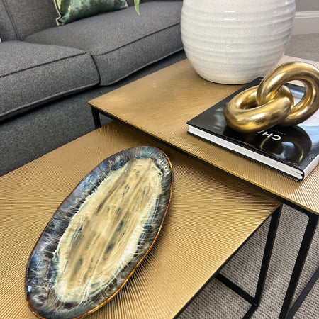 Ocean Glaze Oval Plate dish