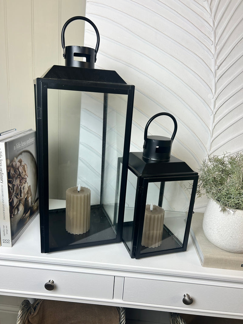 Black metal lanterns 4 sizes