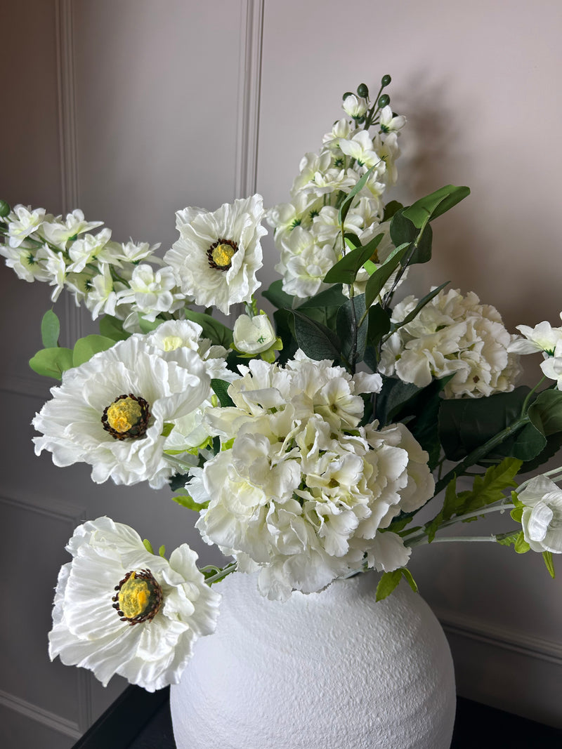 Mixed white bouquet arrangement