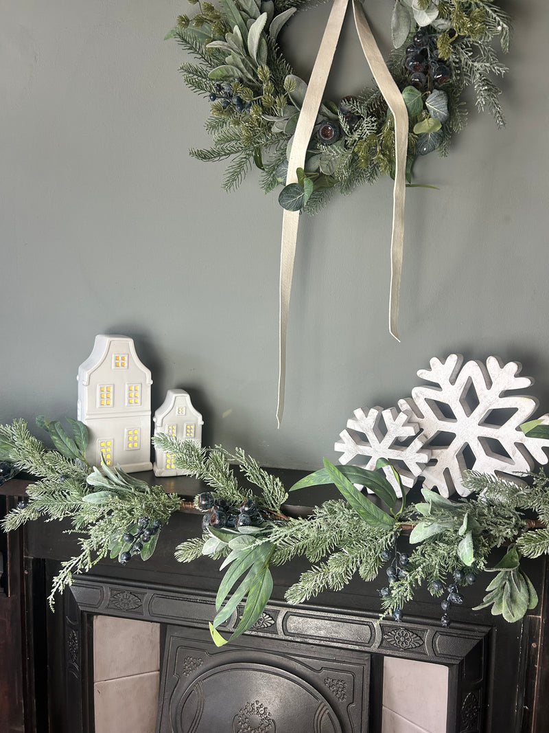 Blueberry and foliage garland 150cm
