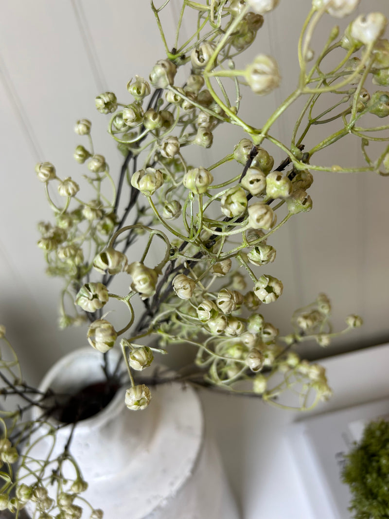 Natural Dried Look Linum ball Spray 68cm