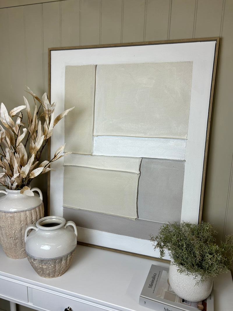 Hand finished neural abstract framed art 2 styles